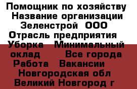 Помощник по хозяйству › Название организации ­ Зеленстрой, ООО › Отрасль предприятия ­ Уборка › Минимальный оклад ­ 1 - Все города Работа » Вакансии   . Новгородская обл.,Великий Новгород г.